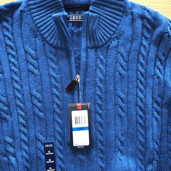 Izod men’s cable knit sweater - Picture 3 of 4